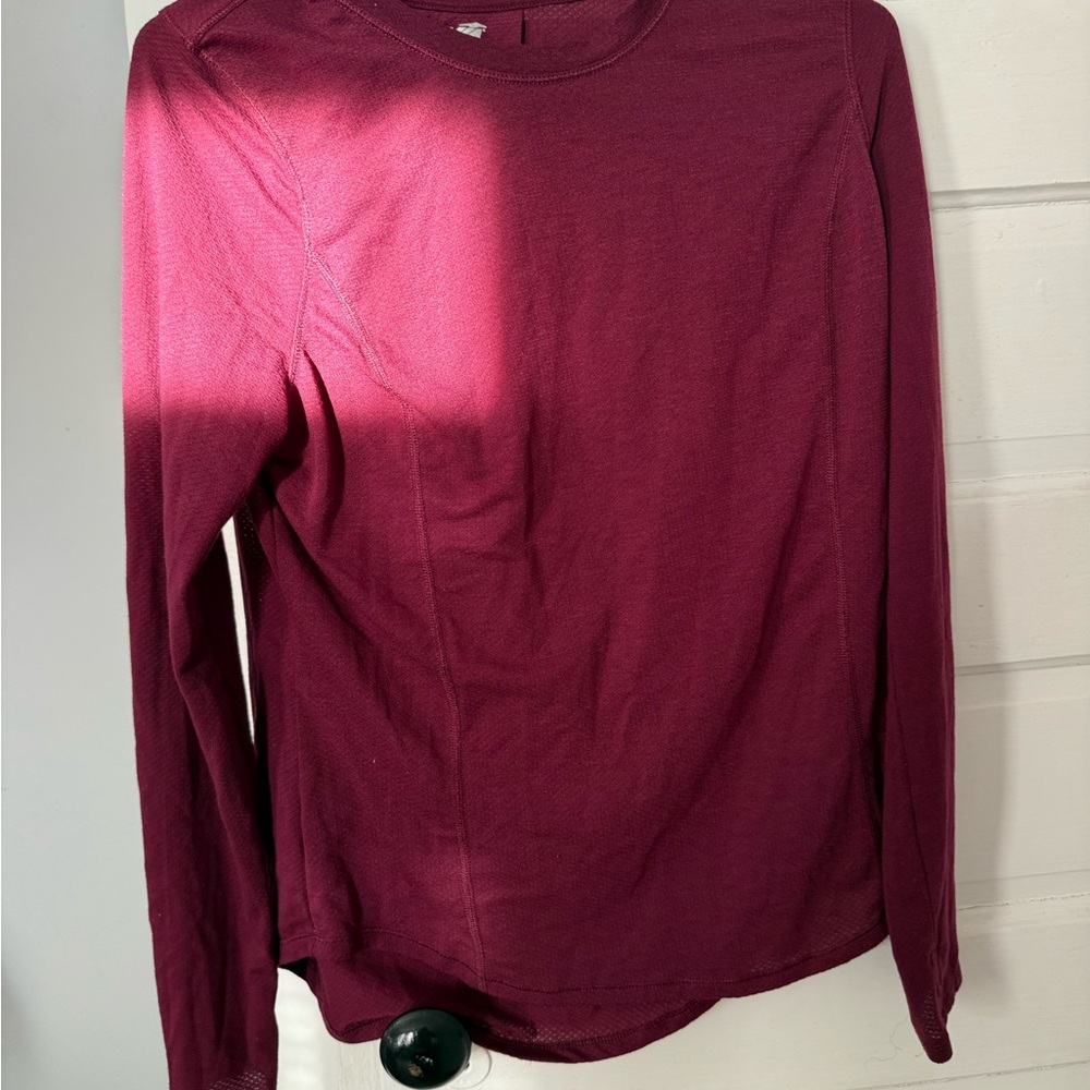 Avia Maroon Long Sleeve Top